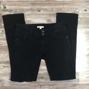 CAbi black denim straight leg jean size 4